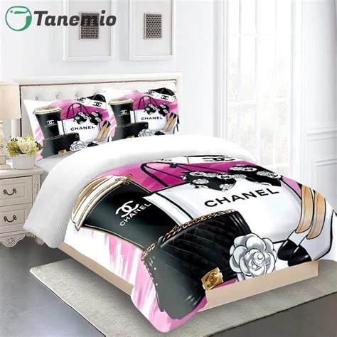 chanel king size bedding|Coco Chanel Comforter Set King Size .